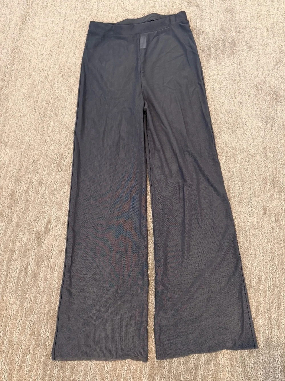 Weissman #15616 Gray Mesh Straight Leg Pants